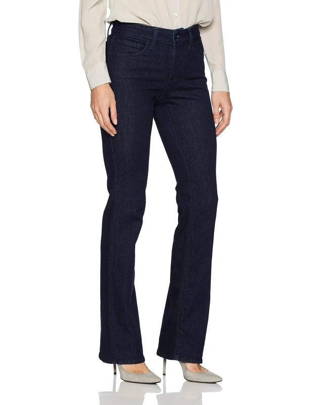 NYDJ Women's Marilyn Straight Jeans, Rinse Black, 18 Short