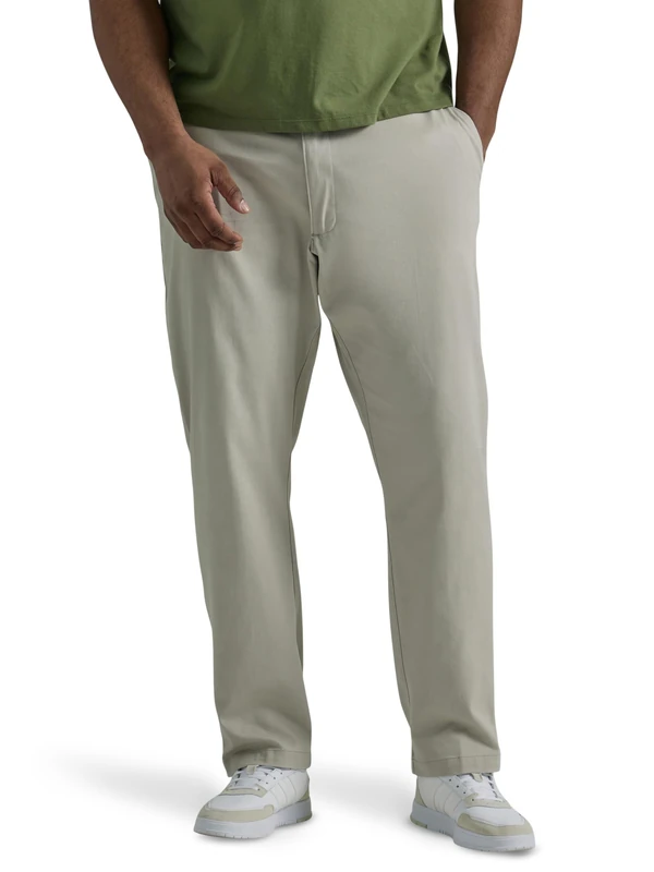 Lee Men's Performance Series Extreme Comfort Relaxed Pantperformance Casual Pants, Dove, 40W x 34L