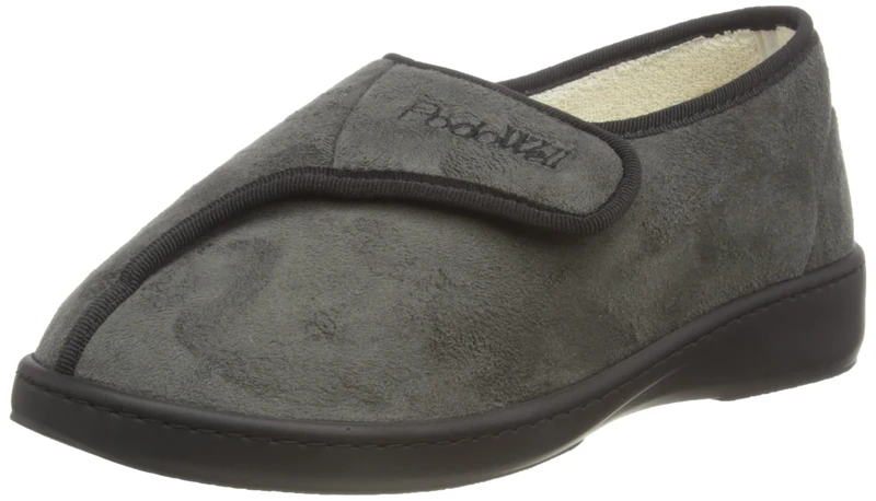 PodoWell Unisex Amiral Slipper, Grey, 11 UK Wide