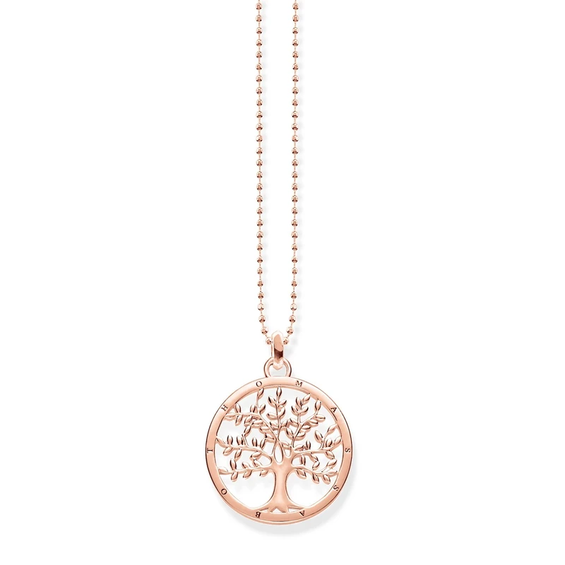 Thomas Sabo Women Necklace Tree of Love Rose Gold 925 Sterling Silver KE1660-415-40-L45v
