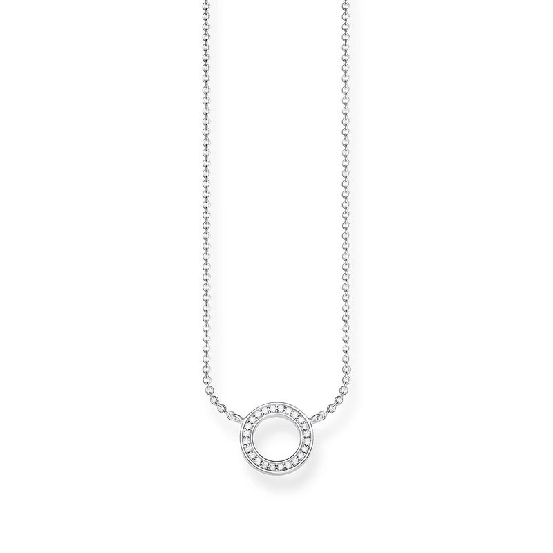 Thomas Sabo Women Necklace Circle Small 925 Sterling Silver KE1650-051-14-L45V