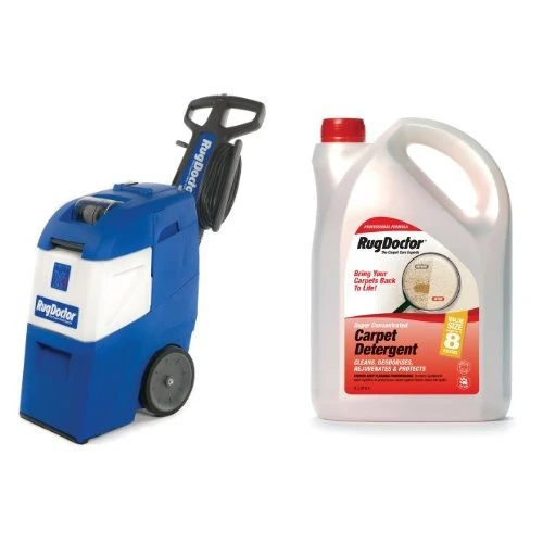 Rug Doctor X3 Mighty Pro Carpet Cleaner, 11.4 Ltrs, 1200 watts, Blue & Rug Doctor Carpet Detergent, 4 Litre