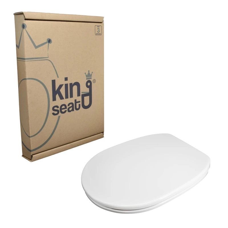 Sì Sintesi Cesame Synthesis Dedicated Slow Close Toilet Seat, White