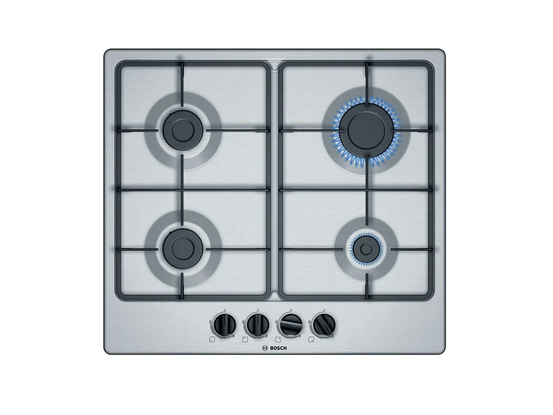 Bosch PGP6B5B60 Gas hob, 60 cm, Stainless steel, Serie 4, Built in