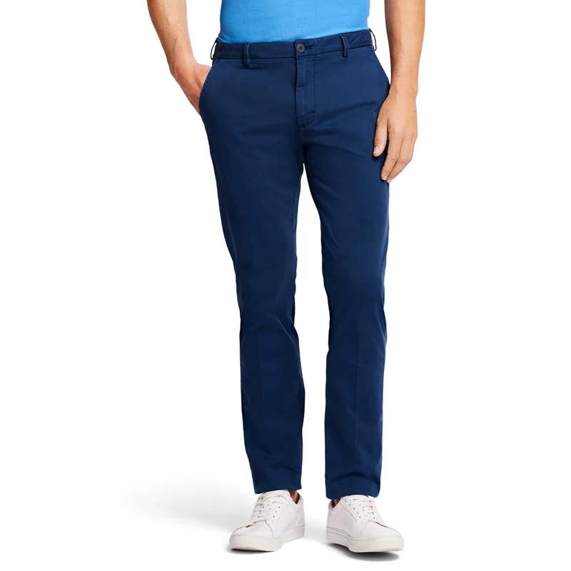 Izod Men's Saltwater Stretch Flat Front Slim Fit Chino Pant Casual, Cadet Navy, 33W x 30L - Image 1