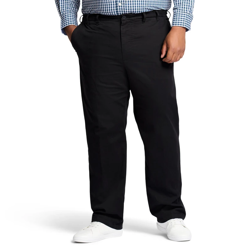 Izod Men's 45X6091 Casual Pants, Black, 46W x 32L - Image 1