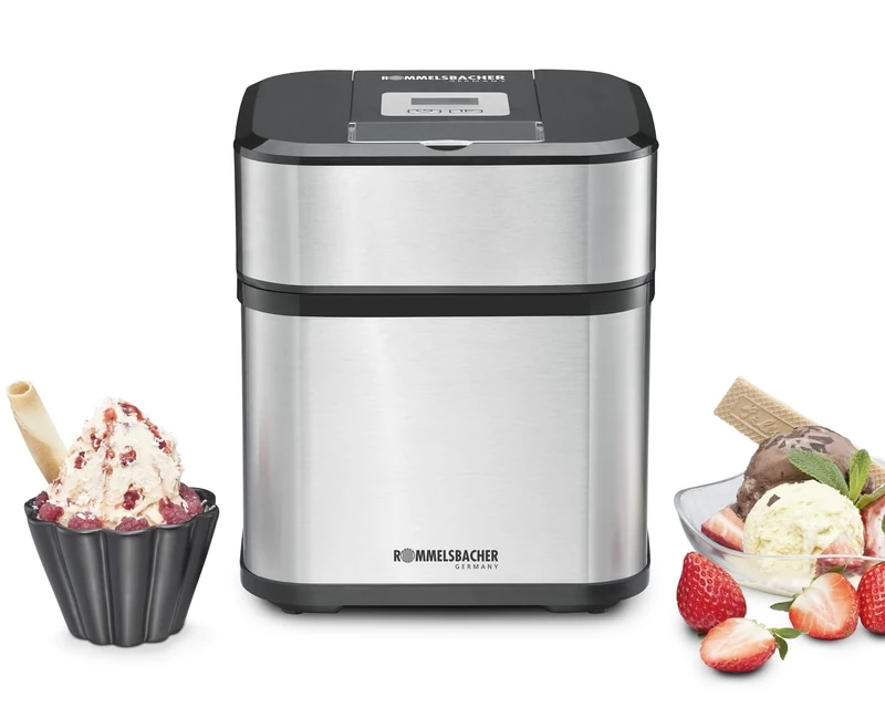 Rommelsbacher DANS 12 Ice Cream Maker - 1.5L Stainless Steel