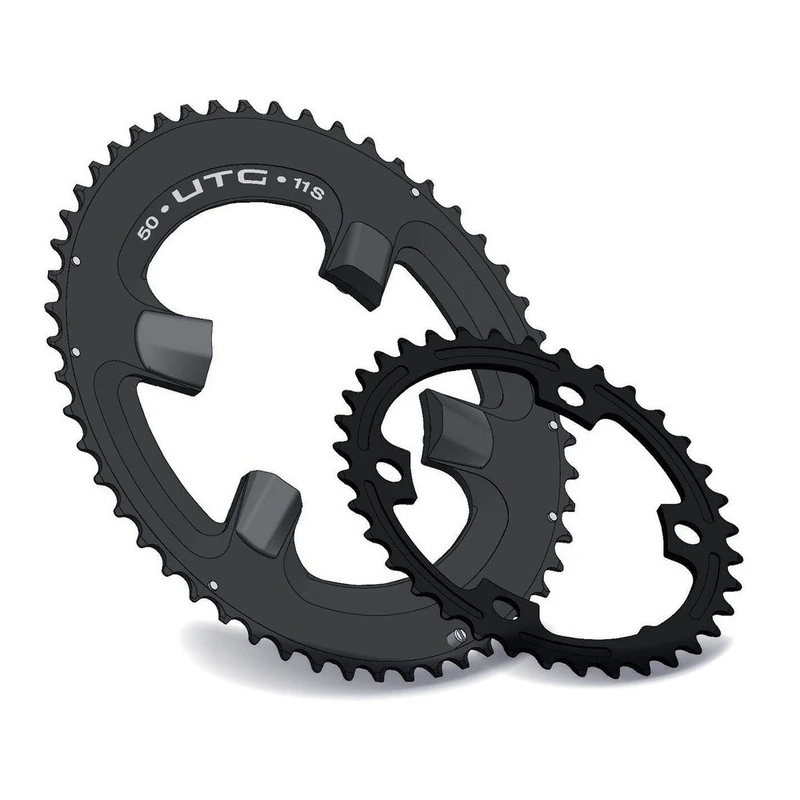 Miche UTG Plate Set, Sport, Black, 50-34 T