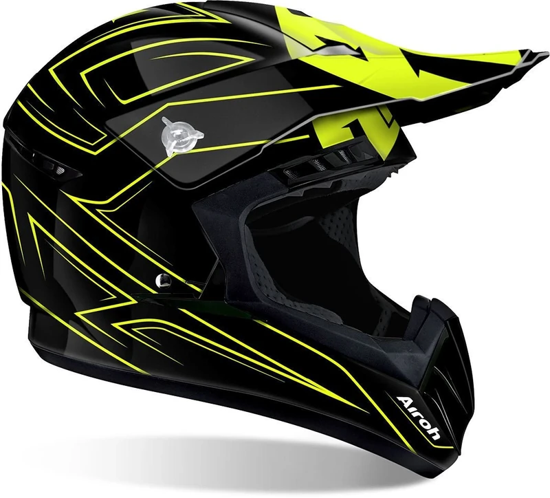 Airoh Yellow Switch Spacer MX Helmet