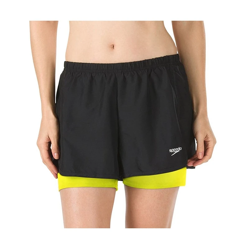 Speedo 2-in-1 2PC Short Female - Black -