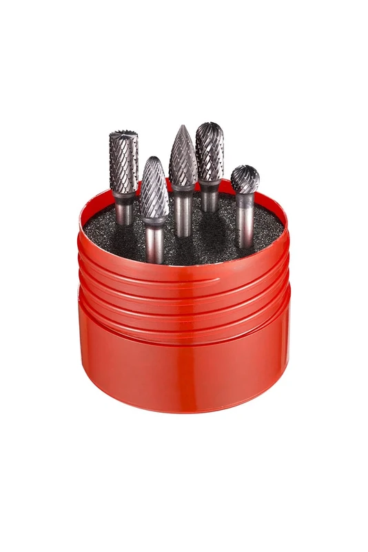 Dormer Rotary Burr Set of 5 Pieces, Various Sizes and Shapes