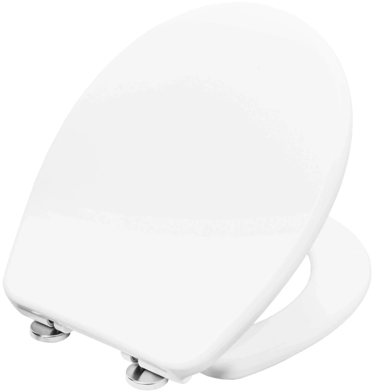 Cornat KSTISC00 Ticino Toilet Seat with Soft-Close Mechanism Release Quick Up and Clean White