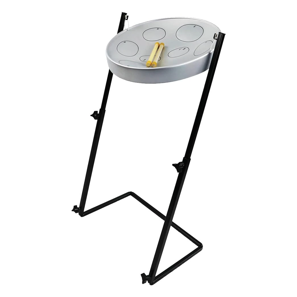 Panyard Jumbie Jam W1158 Steel Drum Z-Stand Silver G Diatonic,JJ1158-GY
