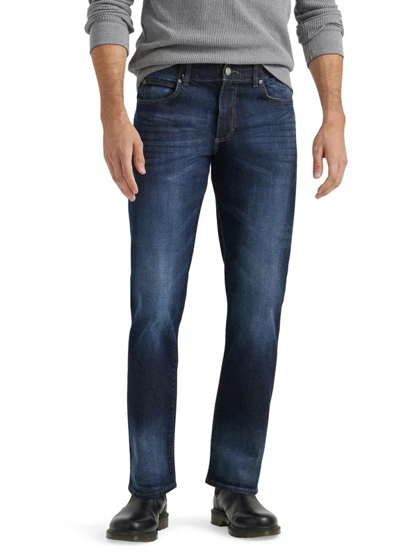 Lee Men's Performance Series Extreme Motion Straight Fit Tapered Leg Jean, Trip, 42W x 30L