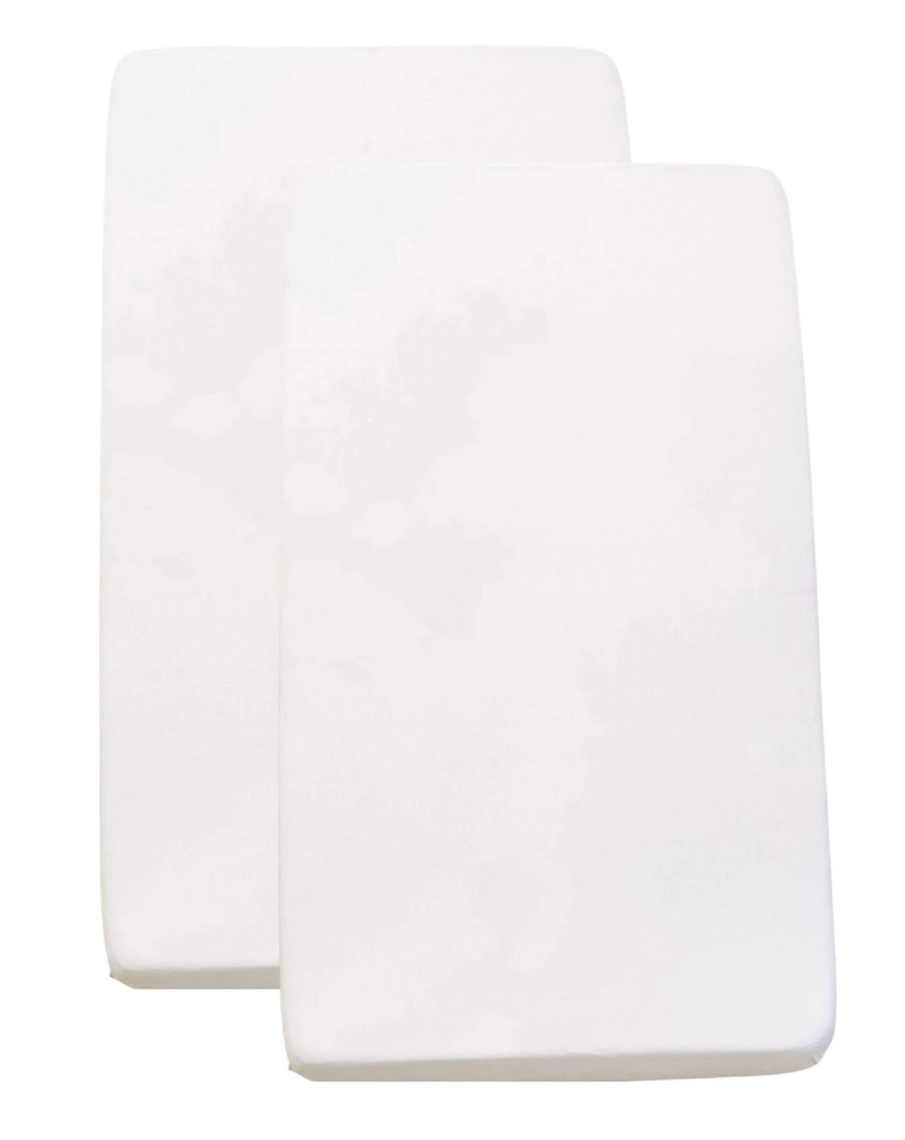 Sasma Home - 2 x Cot Bed Fitted Sheets 100% Cotton Very Soft (70 x 140 cm)