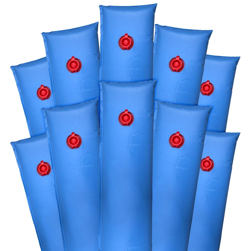 Pool Mate 1-3808-20-10BX Pool Cover Water Bags, 10-Pack, 8 ft. Blue Single Chamber, 20 Gauge