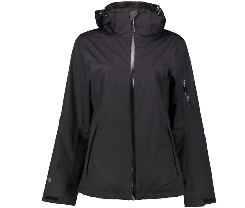 McKINLEY Women's Talca Shell Zip System Jacket, Womens, Jacket, Jacke Talca Shell Zip System, Black