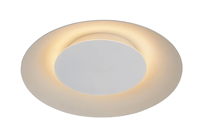 LUCIDE FOSKAL - Flush Ceiling Light - Ø 34,5 cm - LED - 1x12W 2700K - White