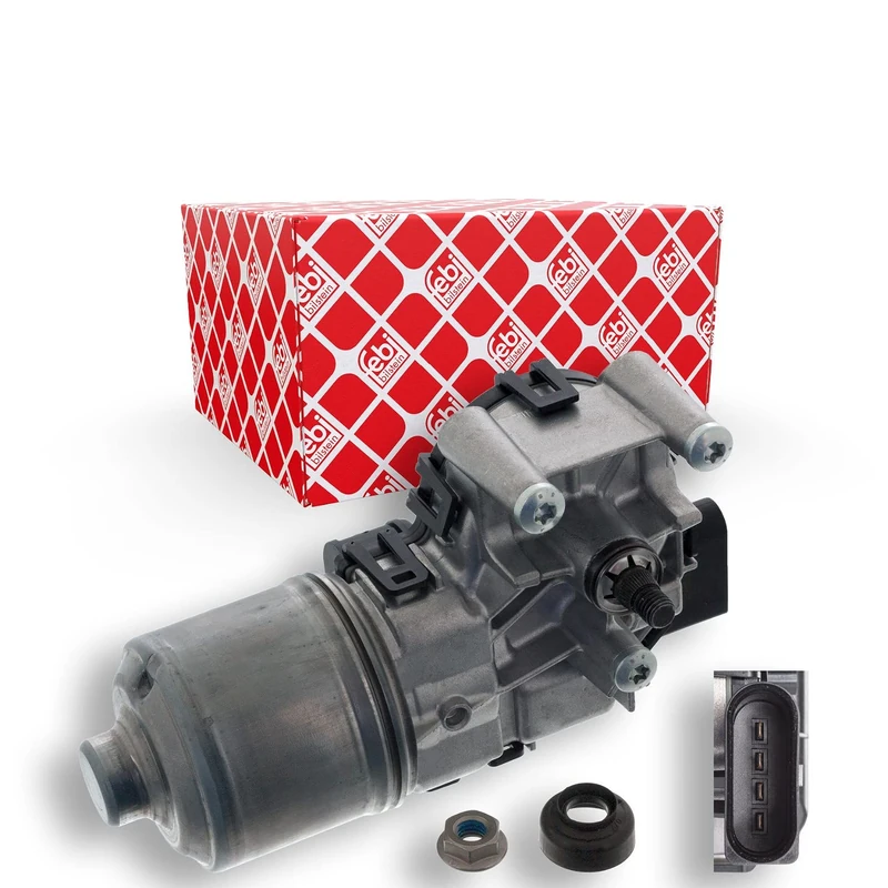 febi bilstein 48303 Wiper Motor with additional parts, pack of one