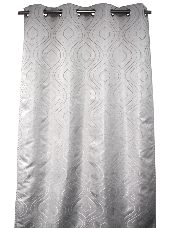Echo ca00007-903 Urban Zen Curtain White/Grey 270 x 140 cm