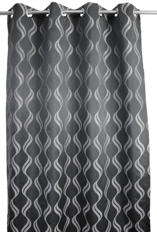 Urban Echo ca00067-650 Wave Curtain Polyester 260 x 140 cm Grey