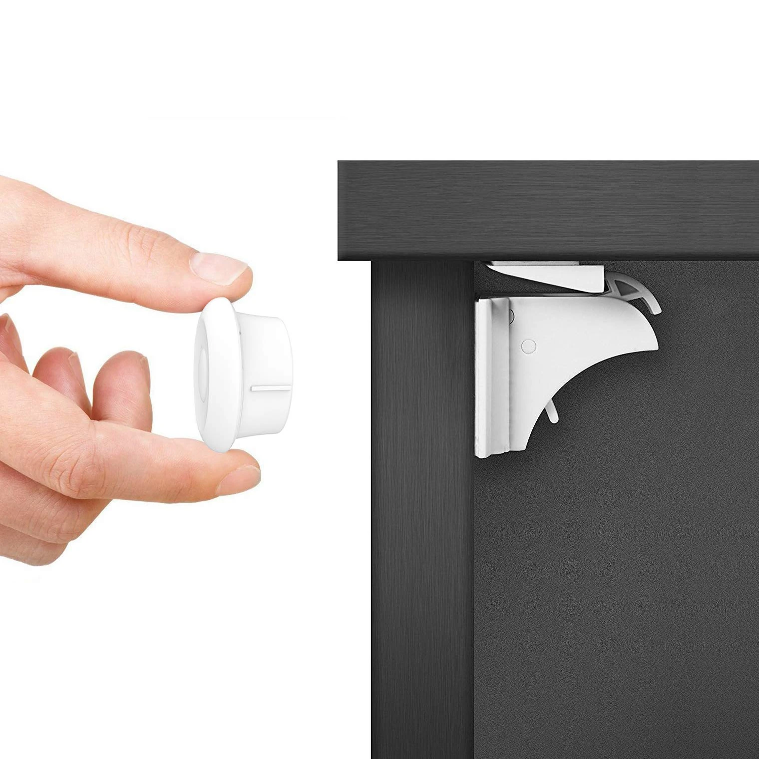 Dokon Child Safety Magnetic Cupboard Locks (10 + 2 Keys), No Tools Or Screws Needed, Baby for Cabinets and Drawers