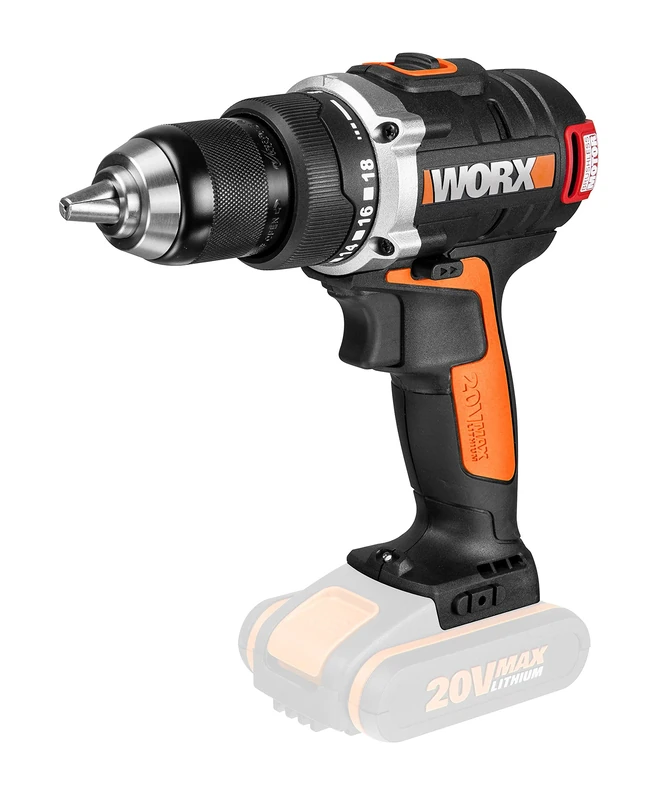 WORX Brushless 20V Drill Driver | PowerShare | WX175.9 - No Battery, No Charger | Brushless Motor