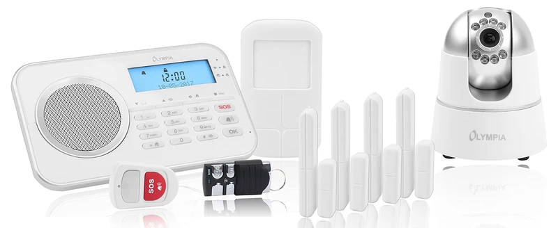 Olympia Protect 9881 GSM Home Alarm System Wireless Alarm System with IP Camera and App