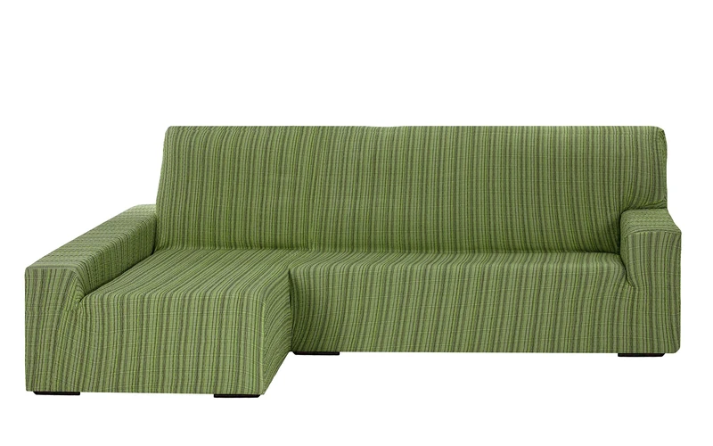 Martina Home Elastic Cover for Sofa Chaise Longue Left-Hand Tres plazas green