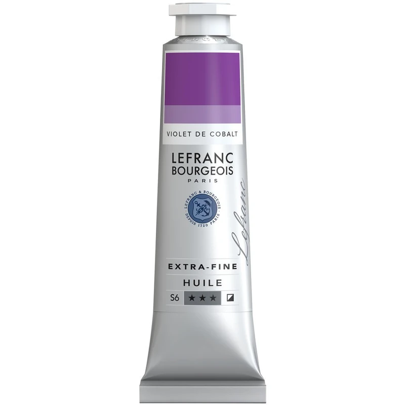 Lefranc Bourgeois Extra-Fine Oil Paint, Artists Quality, Cobalt Violet, 40ml Tube