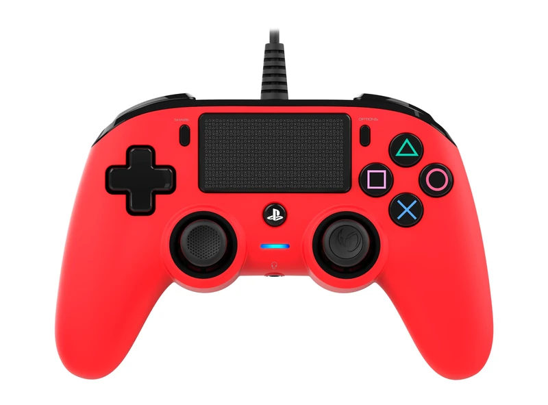Nacon Wired Compact Controller for PS4 - Red