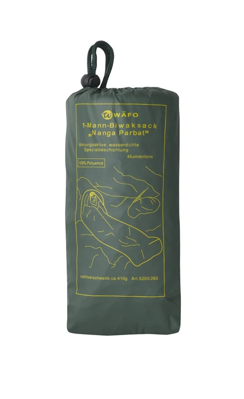 Wafo Men 5205/260_02327 Nanga Parbat 1 Breathable Bivy Bag - Olive, One size