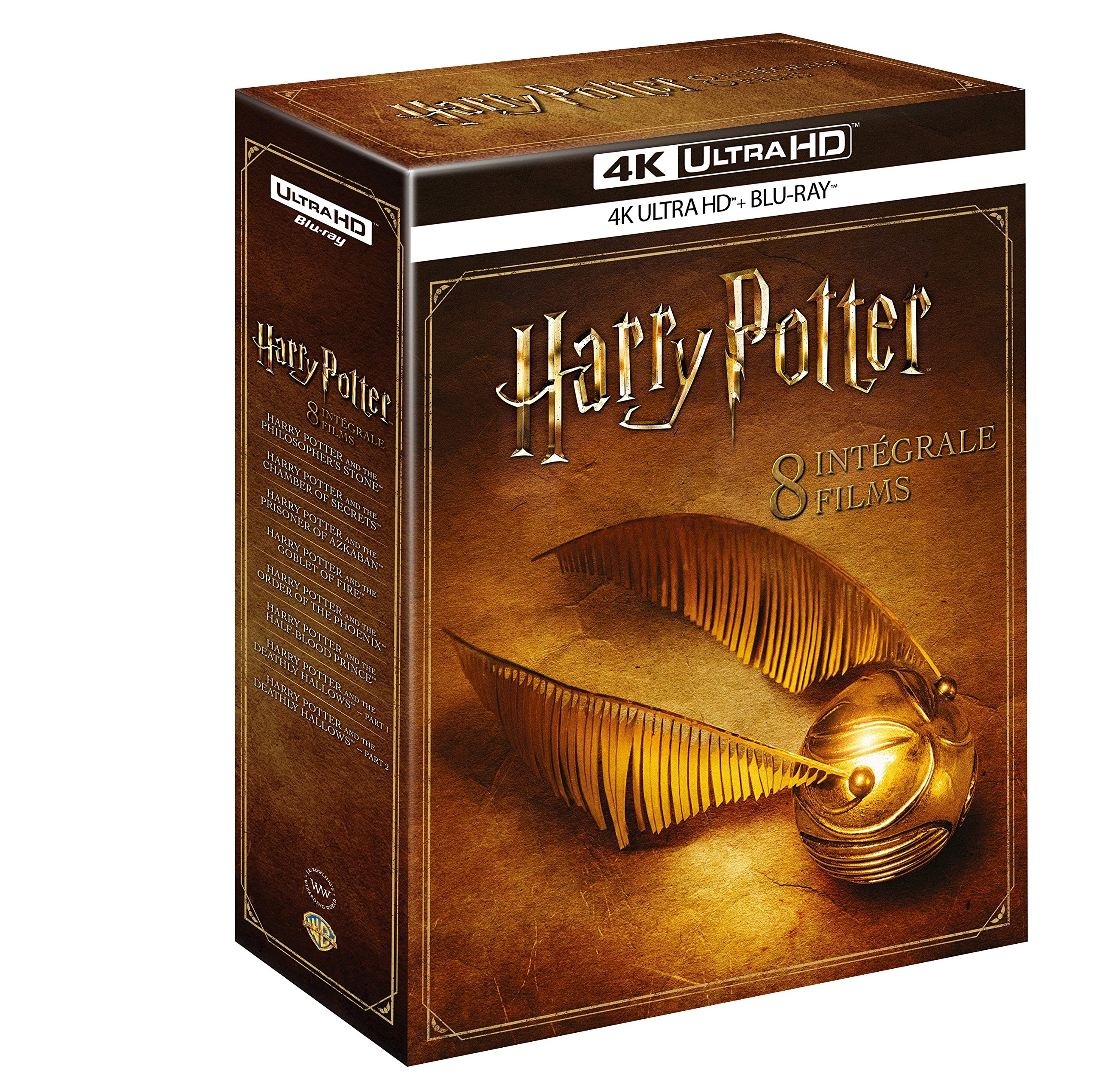 Coffret integral Blu-Ray 4K Harry Potter 1 a 7