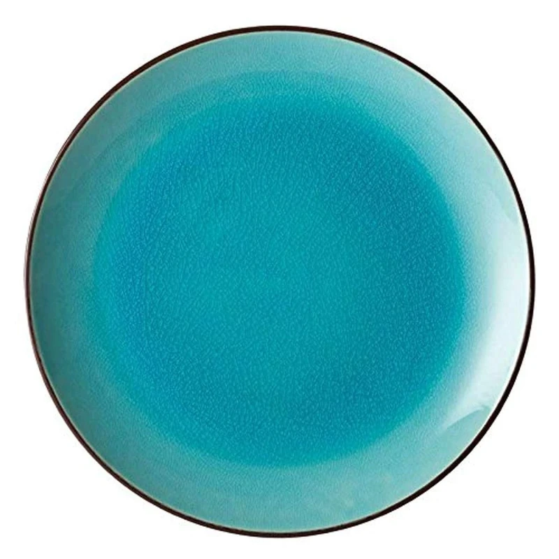 Utopia K90037 Soho Aqua Plate, Square, 10", 25 cm (Pack of 6)
