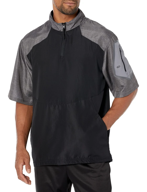 Holloway Men's Sportswear Raider Short Sleeve Pullover M Carbon Print/Black Shirt, M