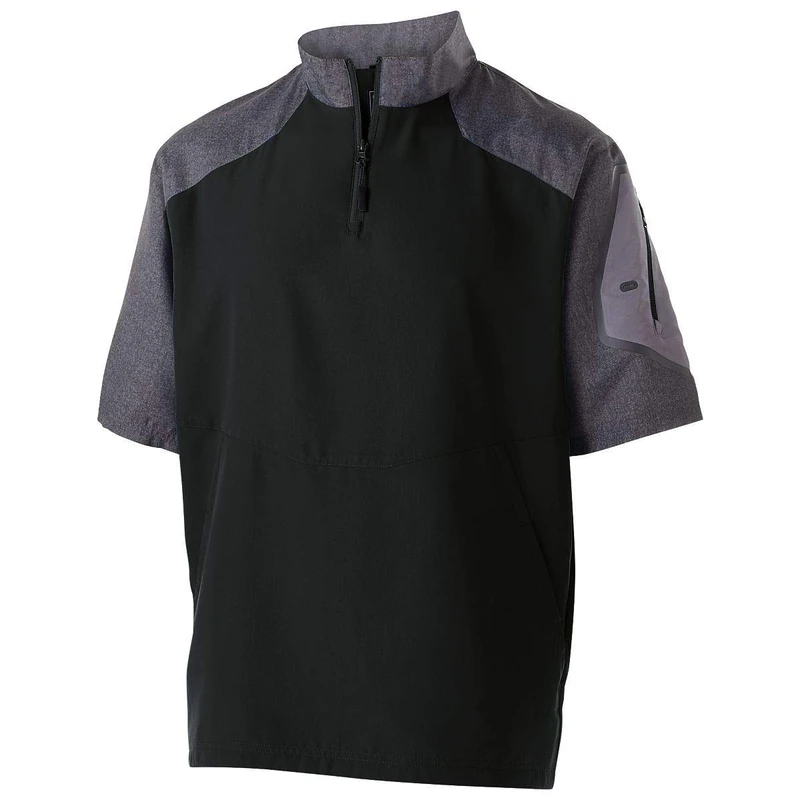 Holloway Men's Raider Pullover S/S 18u Shirt, Black, Large