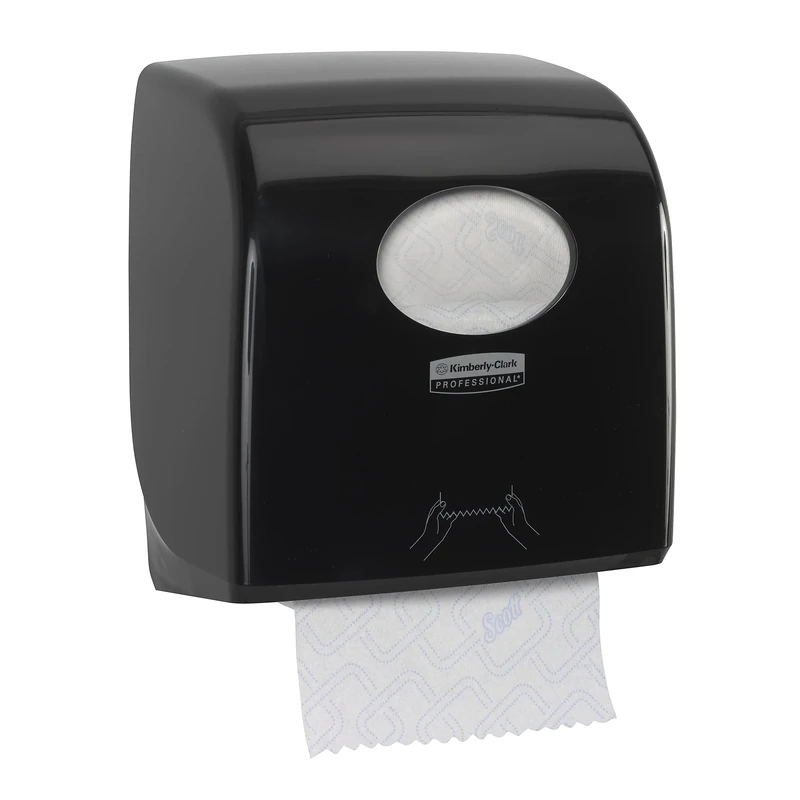 Kimberly-Clark Aquarius, 7956, Slimroll Rolled Hand Towel Dispenser, Black, 1 x 1 Dispenser