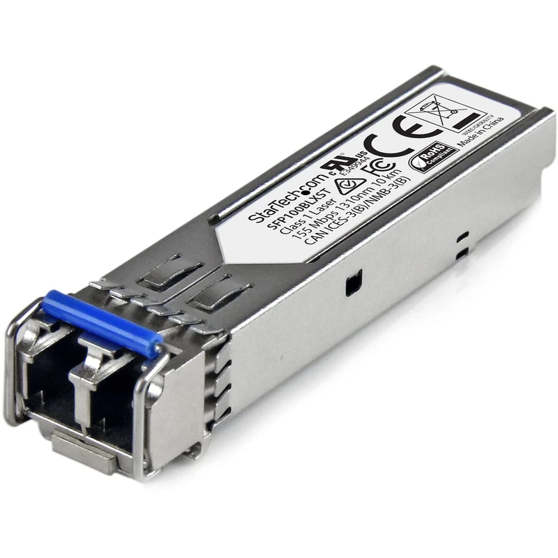 StarTech.com MSA Uncoded Compatible SFP Module - 100BASE-LX - 100MbE Single Mode Fiber (SMF) Optic Transceiver - 100Mb Ethernet SFP - LC 10km - 1310nm - DDM (SFP100BLXST)