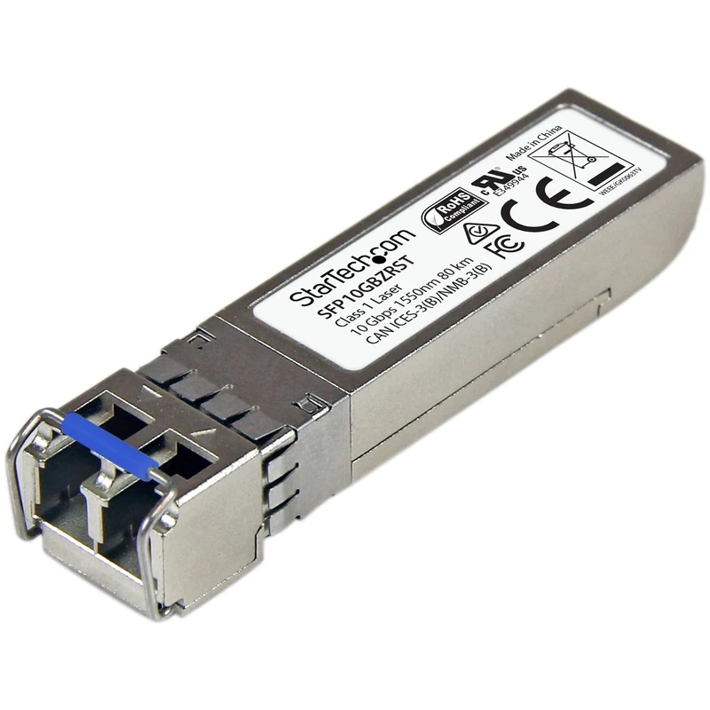 StarTech.com MSA Uncoded Compatible SFP+ Module - 10GBASE-ZR - 10GbE Single Mode Fiber (SMF) Optic Transceiver - 10GE Gigabit Ethernet SFP+ - LC 80km - 1550nm - DDM (SFP10GBZRST)