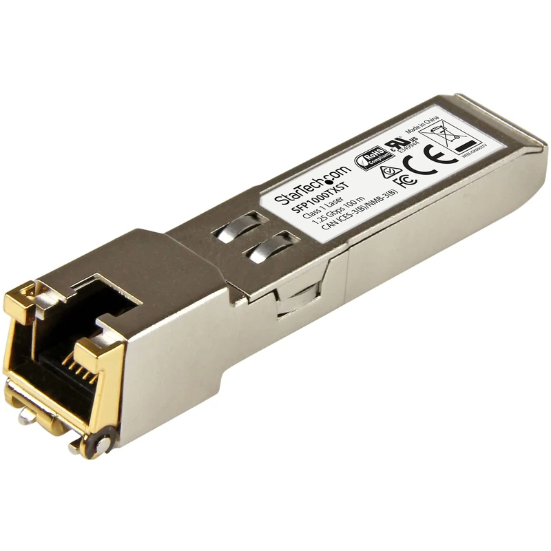 StarTech.com MSA Uncoded Compatible SFP Module - 1000BASE-TX - SFP to RJ45 Cat6/Cat5e - 1GE Gigabit Ethernet SFP - RJ-45 100m -(SFP1000TXST)