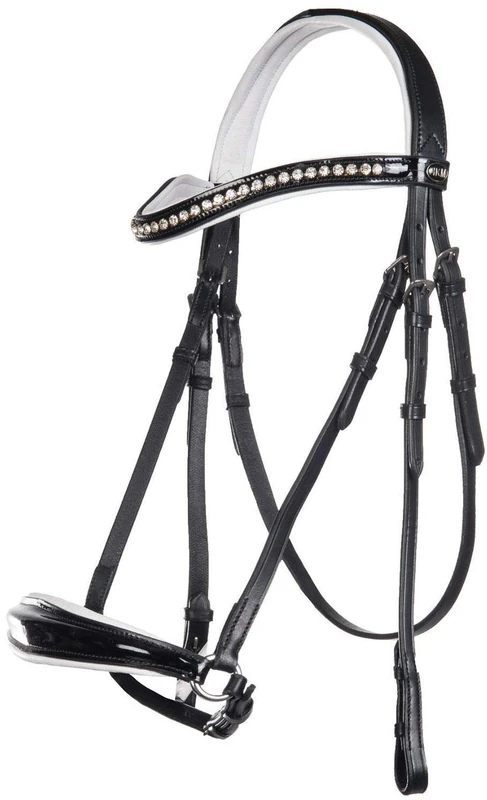 HKM Carolin Bridle Black/White Cob