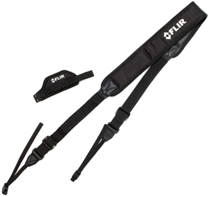 FLIR T199601 Hand Strap and Neck Strap For use with T530 and T540 Thermal Cameras; Webbing, Nappa leather Material