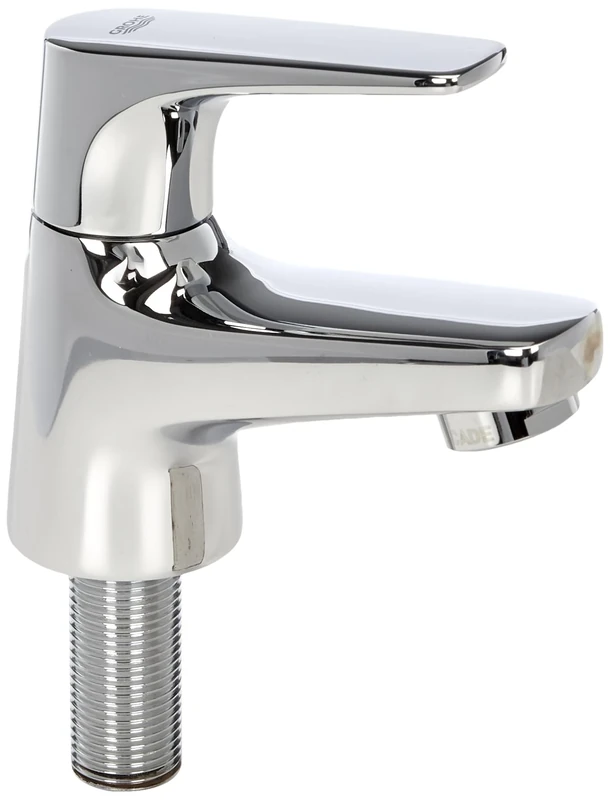 GROHE Bauflow Single-Lever Pillar Tap, Xs-Size Water-Saving Tap in Chrome Finish 20575000