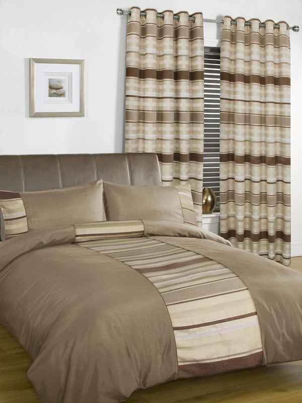 Rapport Home New York Eyelet Curtains, 46" x 54"-Cream, Polyester, 46 x 54-Inch