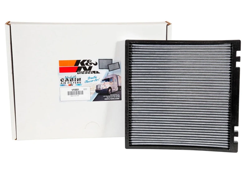 K&N Premium Cabin Air Filter: High Performance, Washable, Clean Airflow to your Cabin: Designed for Select Heavy Duty Freightliner Vehicle Models, VF8001