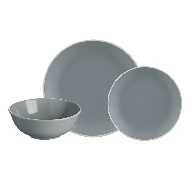 Mason Cash 2001.897 Collection Fine Stoneware Grey Dinner Set, Ceramic, 29 x 29 x 22 cm