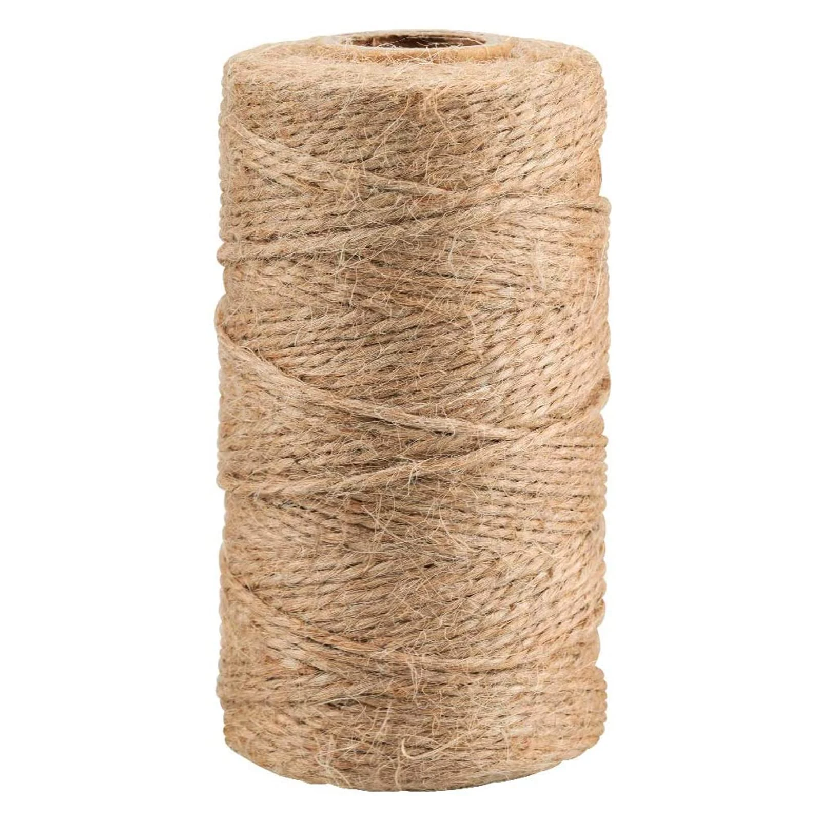jijAcraft 100M Jute Twine String: Natural Thin Jute String Rope 2Ply Craft Garden Twine for DIY Arts Crafts/Floristry/Bundling/Gardening