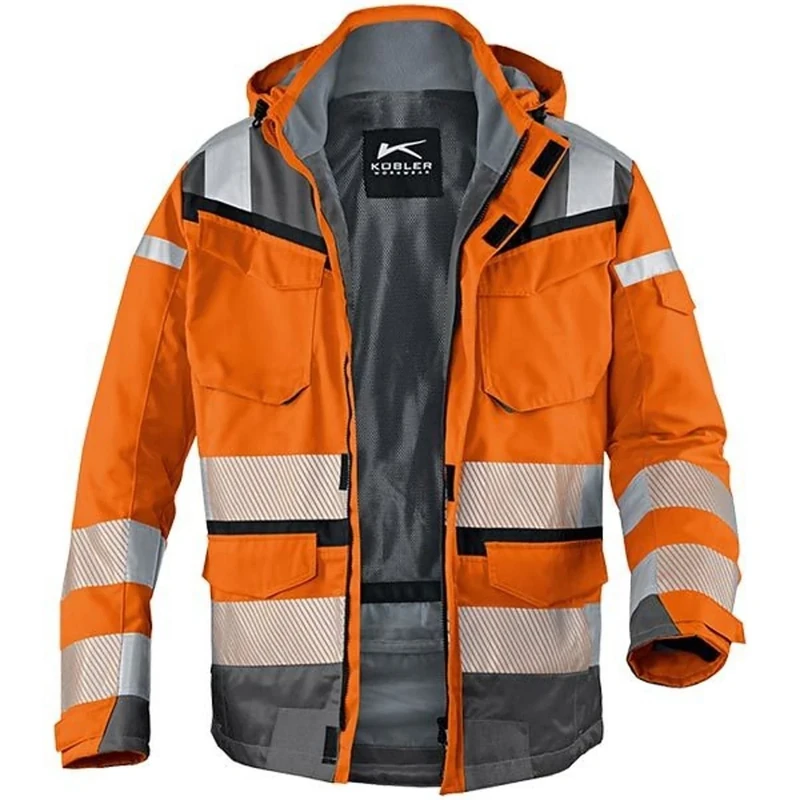 Kubler 13078332-3797-M "Reflectiq" PPE 2 Weather Jacket, Orange/Anthracite, Medium