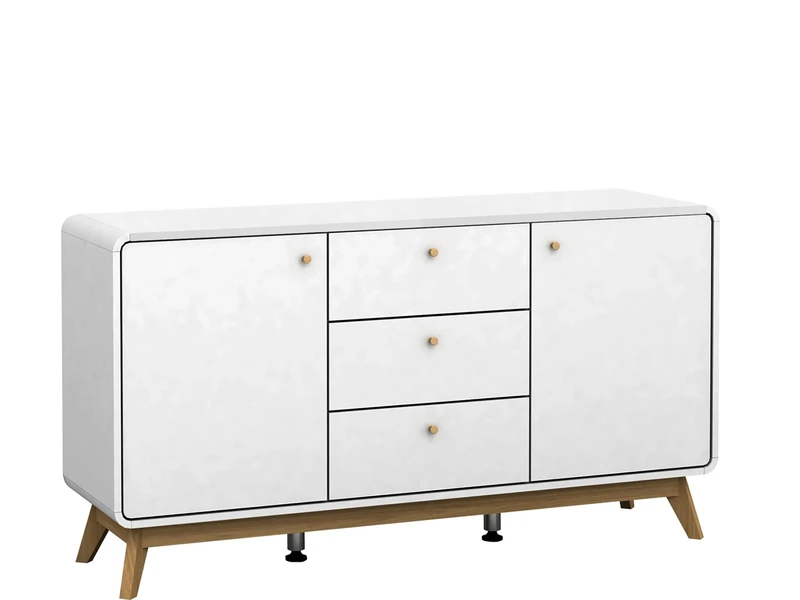 DHP Furniture Cassie Sideboard, White