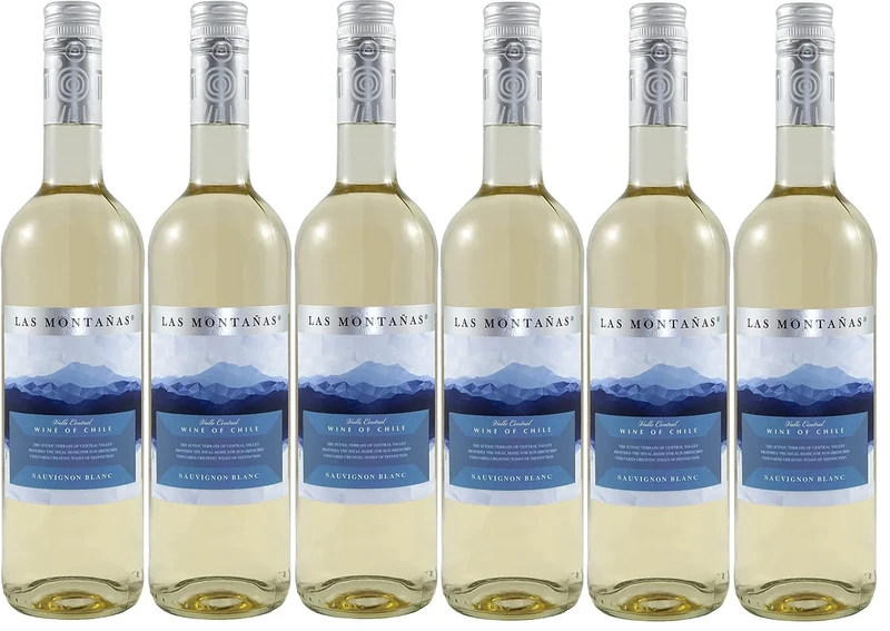 Las Montanas Sauvignon Blanc Wine, 75 cl, Case of 6